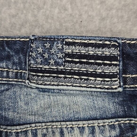 MISS ME Los Angeles WOMENS MID RISE SIGNATURE BOOT  SZ 25 JEANS INSEAM 28" Y2K - Picture 8 of 14